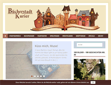 Tablet Screenshot of buecherstadtkurier.com